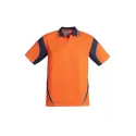 Mens Hi Vis Aztec Short Sleeve Polo