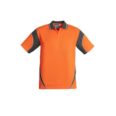 Mens Hi Vis Aztec Short Sleeve Polo