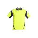 Mens Hi Vis Aztec Short Sleeve Polo