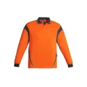 Mens Hi Vis Aztec Long Sleeve Polo