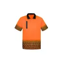 Mens Hi Vis Tracks Short Sleeve Polo