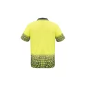 Mens Hi Vis Tracks Short Sleeve Polo