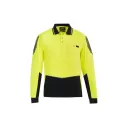 Mens Hi Vis Flux Long Sleeve Polo