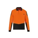 Mens Hi Vis Flux Long Sleeve Polo