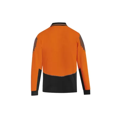 Mens Hi Vis Flux Long Sleeve Polo