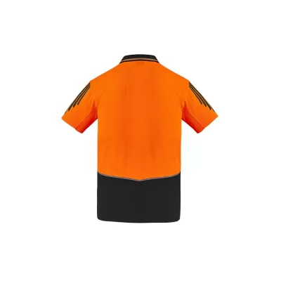 Mens Hi Vis Flux Short Sleeve Polo