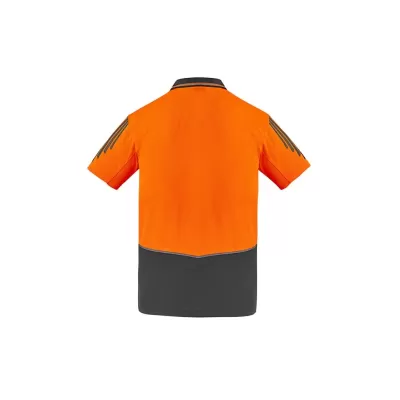Mens Hi Vis Flux Short Sleeve Polo