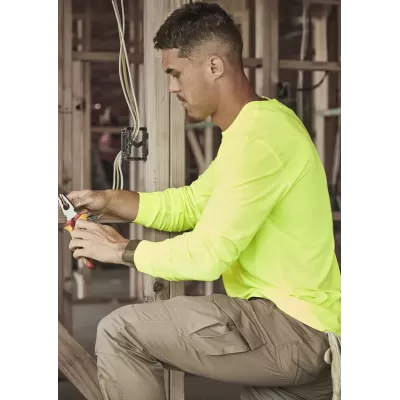 Mens Hi Vis Long Sleeve Tee