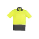 Mens Hi Vis Comfort Back Short Sleeve Polo