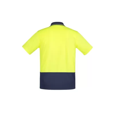 Mens Hi Vis Comfort Back Short Sleeve Polo