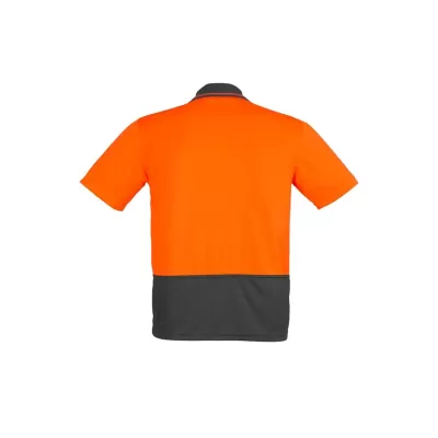 Mens Hi Vis Comfort Back Short Sleeve Polo