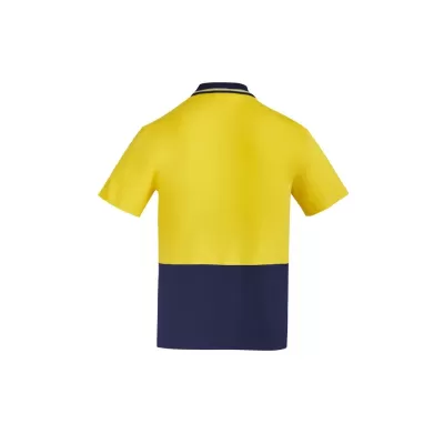 Mens Hi Vis Cotton Short Sleeve Polo
