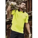 Mens Hi Vis Reinforced Squad Short Sleeve Polo