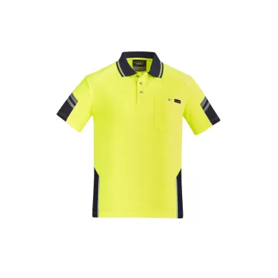 Mens Hi Vis Reinforced Squad Short Sleeve Polo