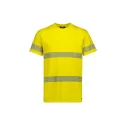 Mens Hi Vis Segmented Tape Cotton Tee