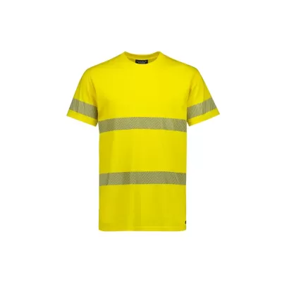 Mens Hi Vis Segmented Tape Cotton Tee