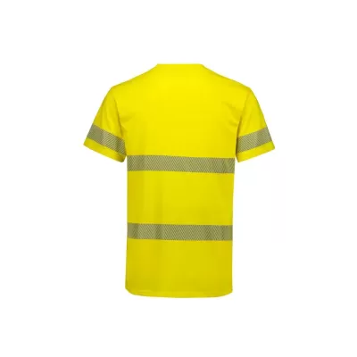 Mens Hi Vis Segmented Tape Cotton Tee