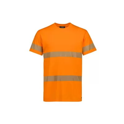 Mens Hi Vis Segmented Tape Cotton Tee