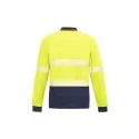 Unisex Hi Vis Segmented Tape Long Sleeve Polo