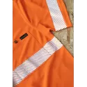 Unisex Hi Vis Segmented Tape Short Sleeve Polo