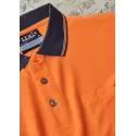 Unisex Hi Vis Segmented Tape Short Sleeve Polo