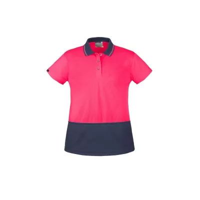 Womens Hi Vis Basic Short Sleeve Polo