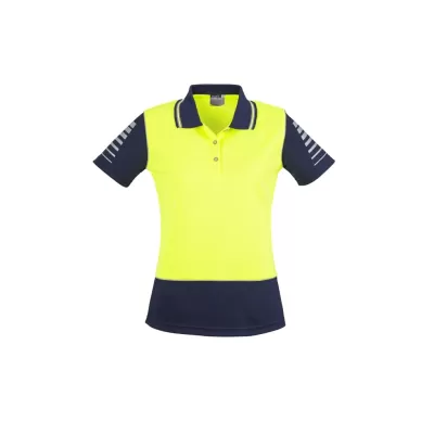 Womens Hi Vis Zone Short Sleeve Polo