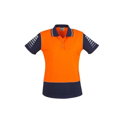 Womens Hi Vis Zone Short Sleeve Polo