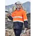 Mens Hi Vis Basic 4 In 1 Waterproof Jacket