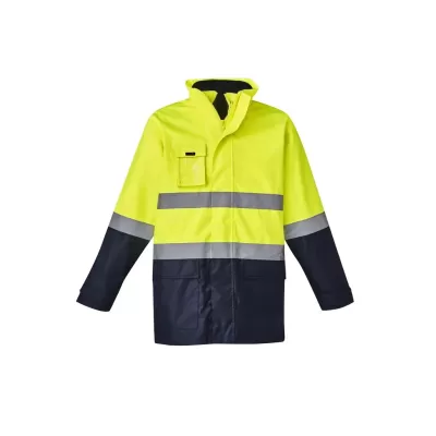 Mens Hi Vis Basic 4 In 1 Waterproof Jacket