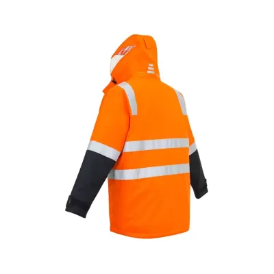 Mens Hi Vis 4 In 1 Waterproof Jacket