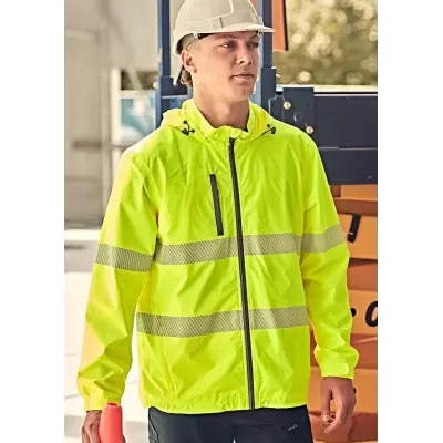 Unisex Super Light Segmented Tape Packable Rain Jacket