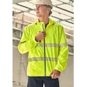 Unisex Super Light Segmented Tape Packable Rain Jacket