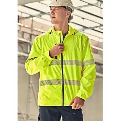 Unisex Super Light Segmented Tape Packable Rain Jacket