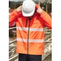 Unisex Super Light Segmented Tape Packable Rain Jacket