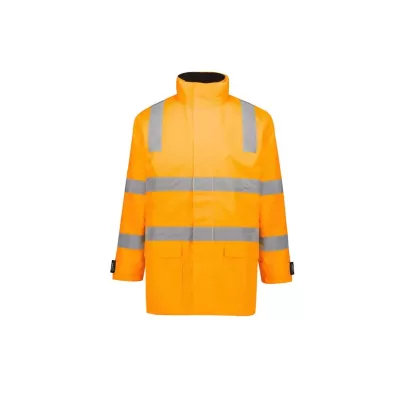 Unisex Hi Vis VIC Rail 4 In 1 Waterproof Jacket