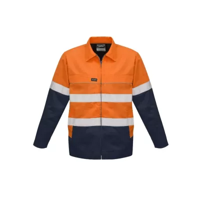 Mens Hi Vis Cotton Drill Jacket