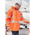 Mens Hi Vis X Back Heavy Duty Waterproof Jacket