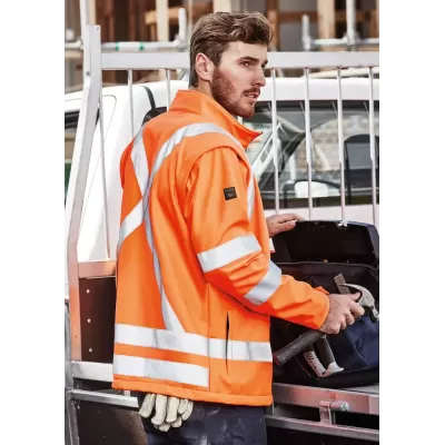Unisex Hi Vis X Back 2 In 1 Softshell Jacket