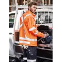 Unisex Hi Vis X Back 2 In 1 Softshell Jacket