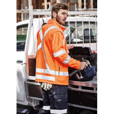 Unisex Hi Vis X Back 2 In 1 Softshell Jacket