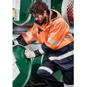 Mens Orange Flame Arc Rated Antistatic Waterproof Jacket