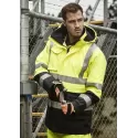 Mens Orange Flame Arc Rated Antistatic Waterproof Jacket