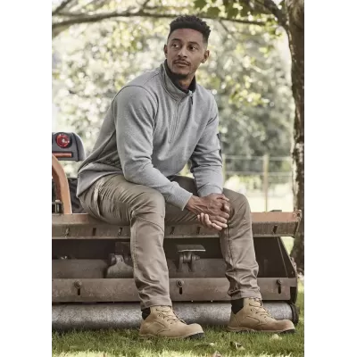 Unisex 1/4 Zip Brushed Fleece Pullover