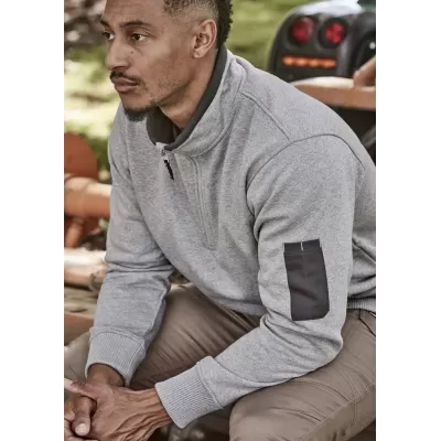 Unisex 1/4 Zip Brushed Fleece Pullover
