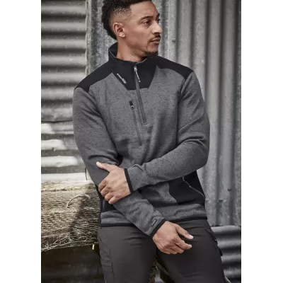 Unisex Streetworx Reinforced Knit 1/2 Zip Pullover