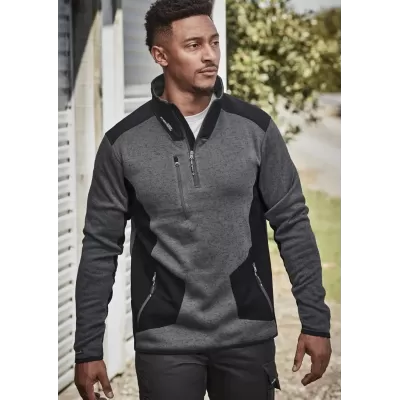 Unisex Streetworx Reinforced Knit 1/2 Zip Pullover