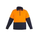 Unisex Hi Vis 1/2 Zip Polar Fleece Pullover