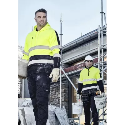 Unisex Hi Vis Stretch Taped Hoodie