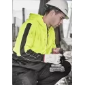 Unisex Hi Vis Full Zip Hoodie
